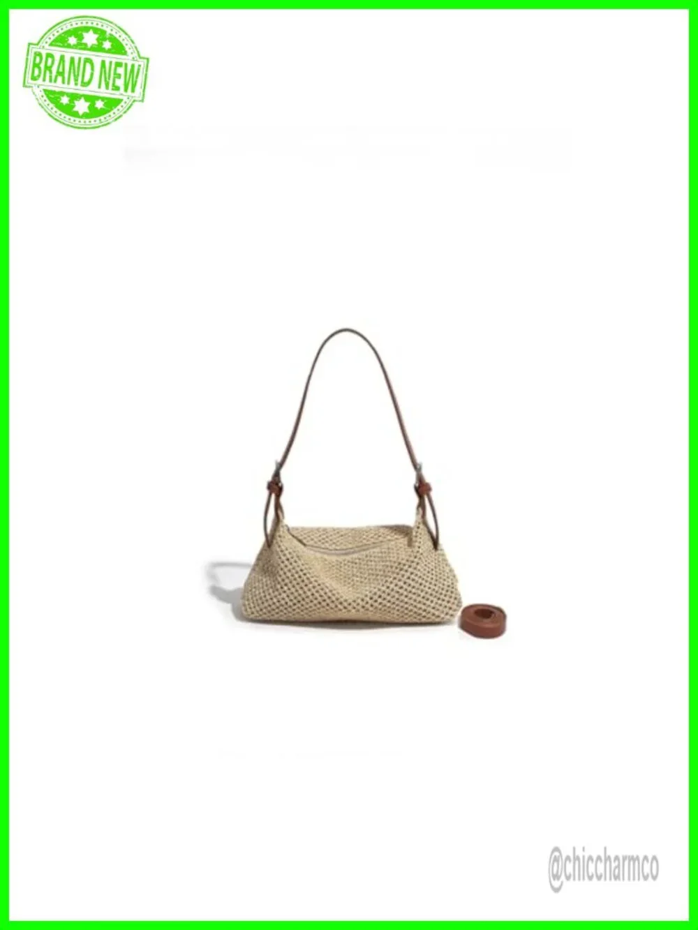 Woven Straw Hobo Bag Crossbody Beach Casual Summer Handbag Purse